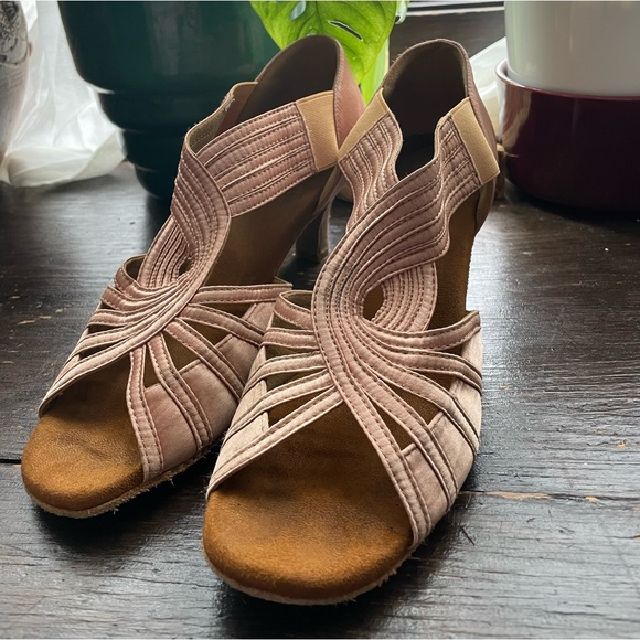 YYting Shoes Yyting Satin And Suede Ballroom Dance Shoes Poshmark